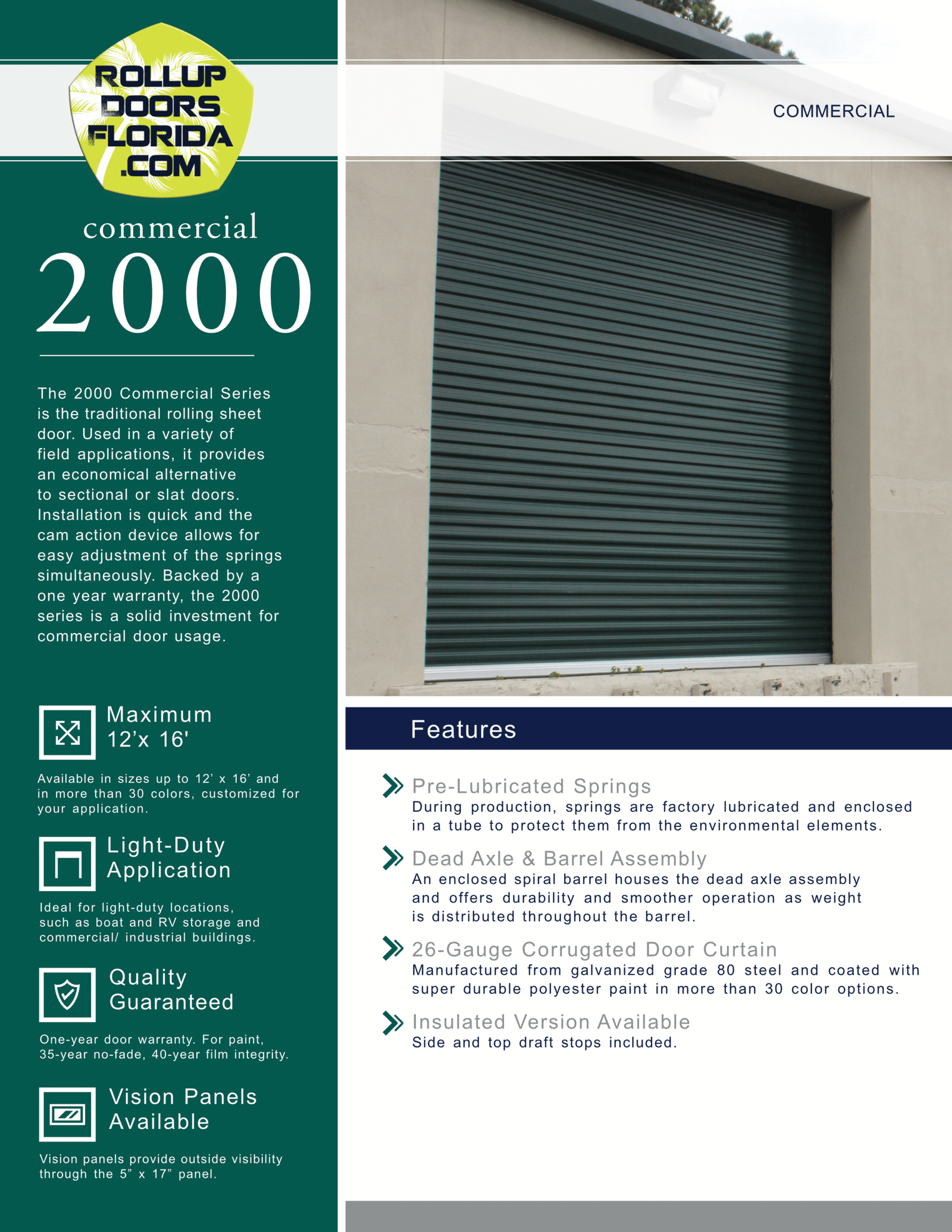 Series 2000 Rollup Door Brochure