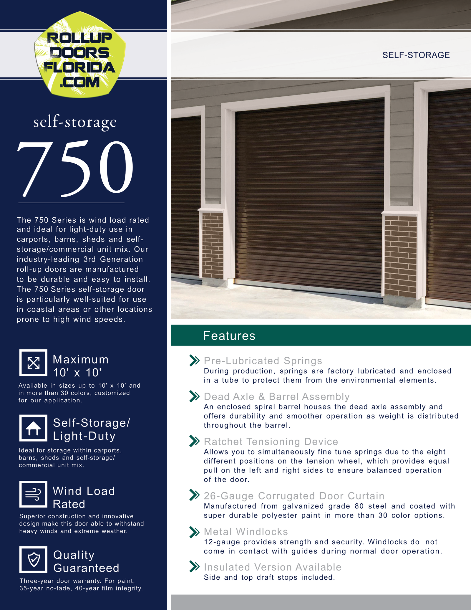 Series 750 Brochure Roll Up Door